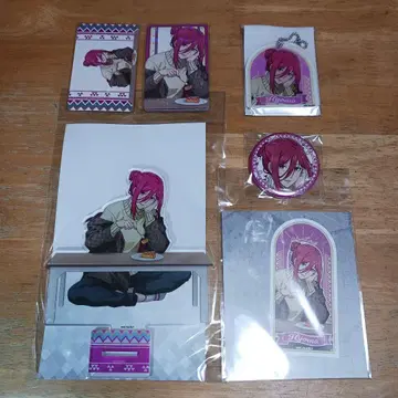 치기리 효마 휴식 아크릴 스탠드 캔뱃지 아크릴 키 6점 블루 록