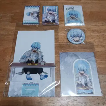 이오리 효리 휴식 아크릴 스탠드 캔뱃지 아크릴 키 6점 블루 록