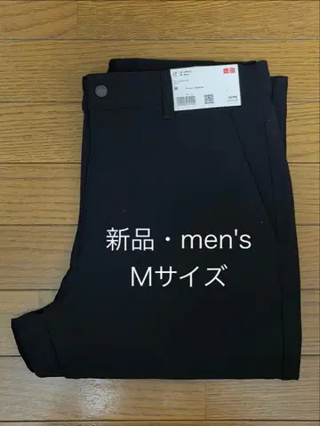 유니클로 웜 스트레치 팬츠 2025년 가을/겨울 블랙 M 사이즈 새상품