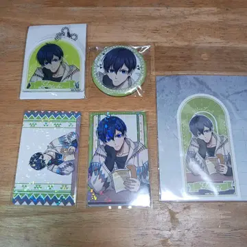 이사기 요이치 휴식 아크릴 스탠드 캔뱃지 아크릴 키 5점 블루 록