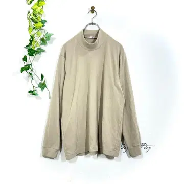 유니클로 플리스 모크넥 풀오버 XL 베이지 노움코어 홈웨어