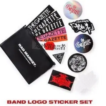 the GazettE 19주년 밴드 로고 스티커 세트