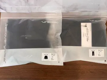 [미사용 새상품] SIXPAD 리커버리 의류 상하의 세트 M 사이즈 블랙