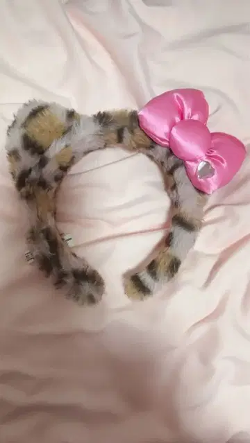 USJ 레오파드 무늬 키티 머리띠