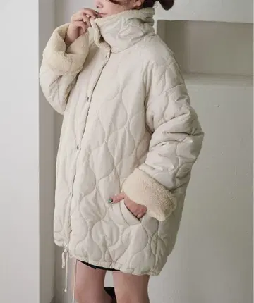 [ apres jour clair ] 보아 안감 퀼팅 자켓