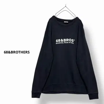 68&BROTHERS STANDARD MADE IN USA 로고 맨투맨