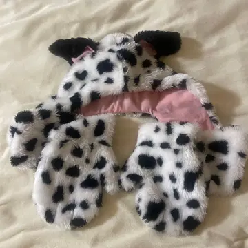 101마리 강아지 머플러 장갑 포함 팬캡