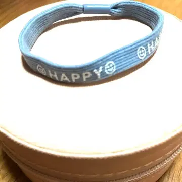 스카이블루 HAPPY 머리끈
