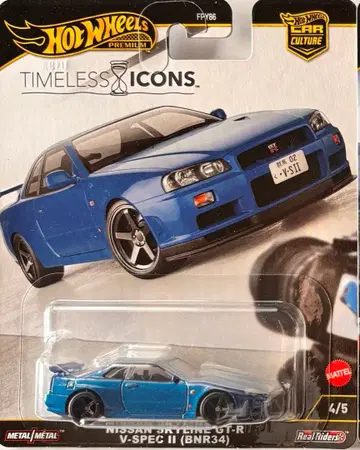 핫휠 타임리스 아이콘 닛산 스카이라인 GT-R R34
