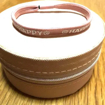 핑크 로고 머리끈