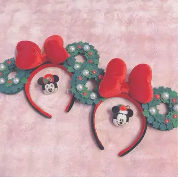 [오늘 발송] 디즈니 크리스마스 리스 머리띠 2024
