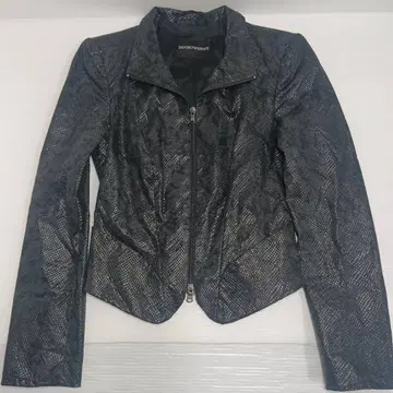 엠포리오 아르마니 여성용 자켓 이탈리아제 뱀 패턴 올 패턴 블랙