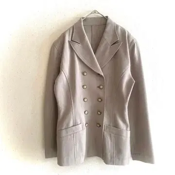 라블레아 테일러드 자켓(L) 더블 버튼 빅 칼라 울 혼방 성숙/러블리