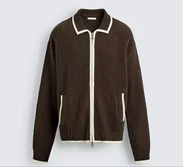 ZARA 대비 리브 니트 가디건