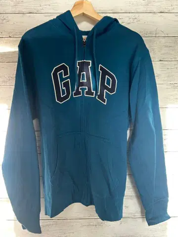 미사용 새상품 GAP 갭 풀 지퍼 후드티 파랑 속기모