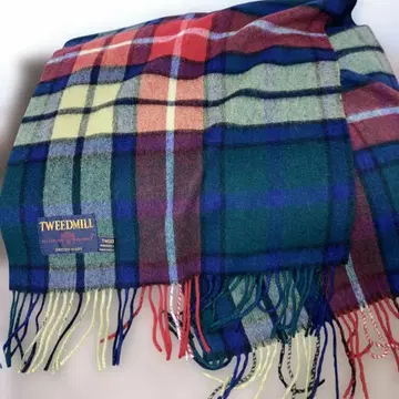 TWEEDMILL 울 체크 무늬 스톨