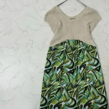 GALLARDAGALANTE 일본제 프렌치 슬리브 무릎 기장 원피스 M