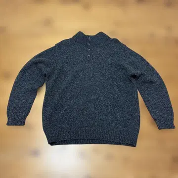 L.L.Bean 100% 램스울 하이넥 스웨터 믹스 그레이 XL