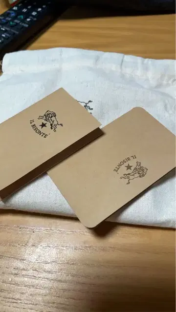 IL BISONTE 이단 접이식 지갑 브라운