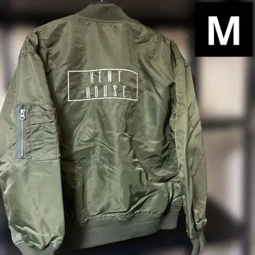 켄트하우스 백 자수 MA-1 카키 블루종 자켓 아우터