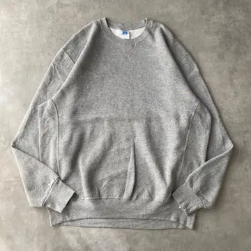 러셀 애슬레틱 맨투맨 구제 의류 로고 XL 그레이 12596