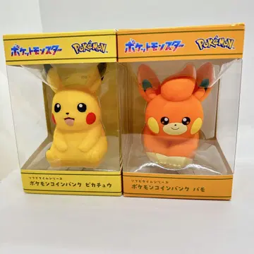 [미개봉 새상품] 포켓몬스터 코인 저금통 파모&피카츄 2점 세트