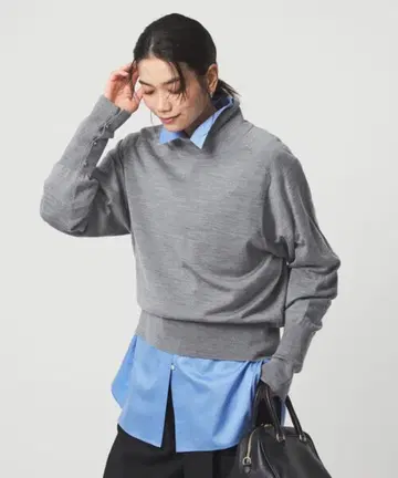 그린 라벨 릴랙싱 [ 새상품 ] 에브리 터틀 니트 그레이 FREE 사이즈