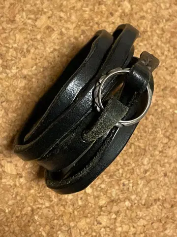 감사 가격 실버 925 반지 가죽 팔찌