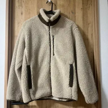 UNIQLO 방풍 보아 플리스 자켓 M 베이지