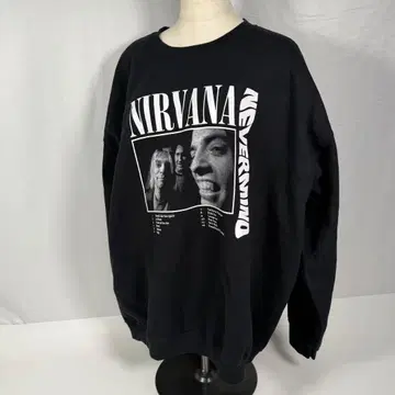 GOOD ROCK SPEED NIRVANA 맨투맨 블랙 XL