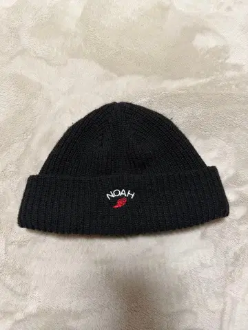 NOAH 블랙 니트 모자