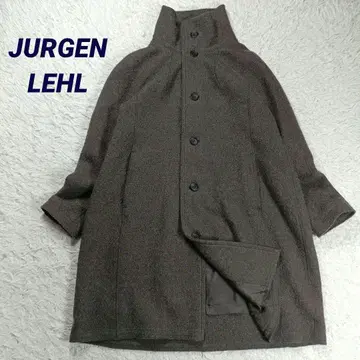 요건 레일 바바구리 울 알파카 니트 코트 롱 M 2way