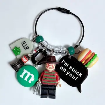 찰랑찰랑 키링 찰랑찰랑 레고 호러 그린