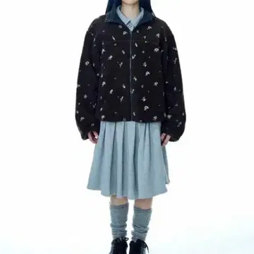 COYSEIO PETAL REVERSIBLE FLEECE 플리스