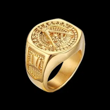 [ A001 ] 반지 남성용 여성용 골드 액세서리 반지 20호