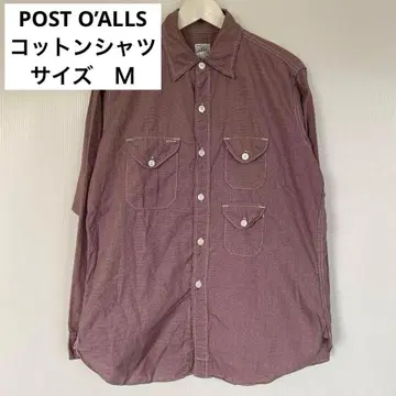 USA제 POST O'ALLS 포스트 오버롤 긴팔 코튼 셔츠 M