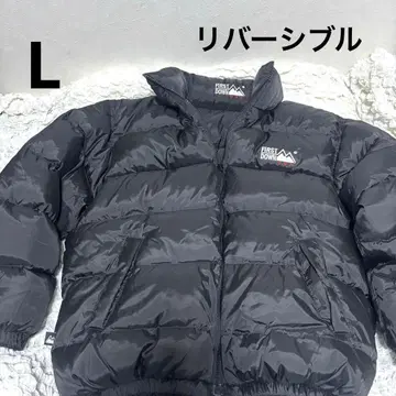 [레어] 퍼스트다운 다운 자켓 리버서블 블랙 L 80%