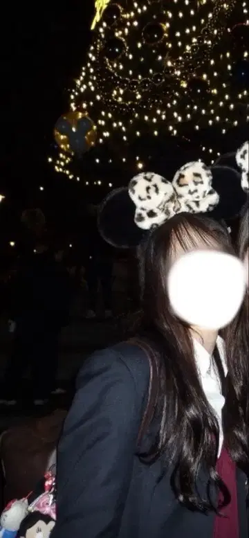 미니 머리띠 레오파드 무늬