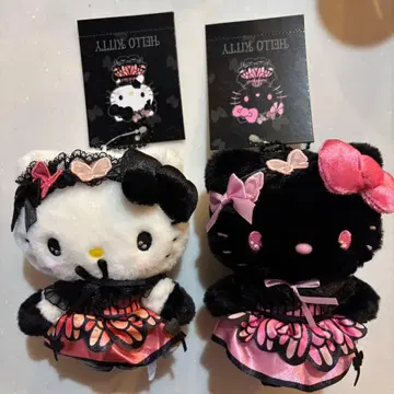 버터플라이 블랙 키티 마스코트 헬로키티 봉제 인형