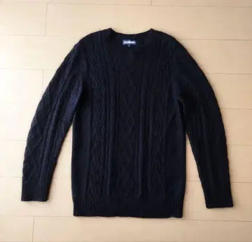 XLARGE 엑스라지 모헤어 케이블 니트 블랙 모헤어