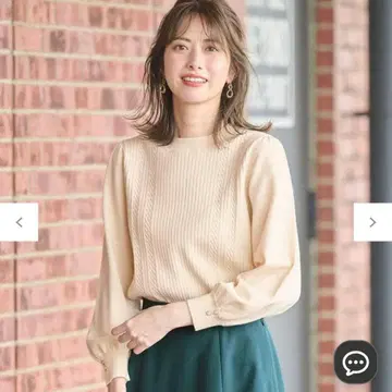 anysis [ CICA 가공 ] 케이블 포인트 니트 아이보리