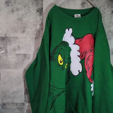 맨투맨 트레이닝복 그린치 그린 XL 빅 오버사이즈 A36,4