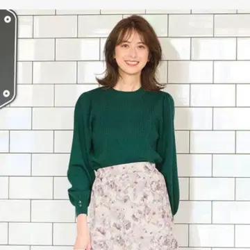 anysis [ CICA 가공 ] 케이블 포인트 니트 그린