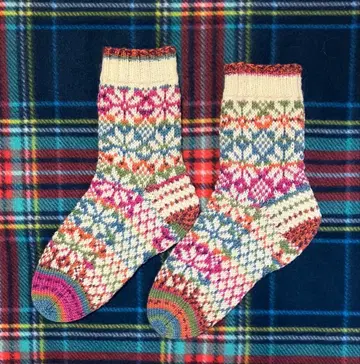 손뜨개질 양말 핸드메이드 26cm