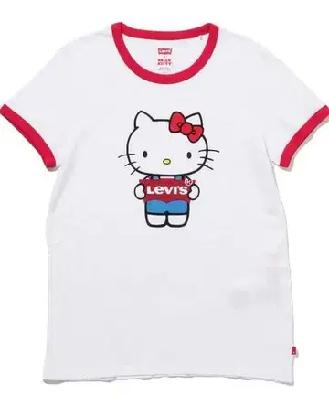 택 포함 새상품 리바이스 헬로키티 티셔츠