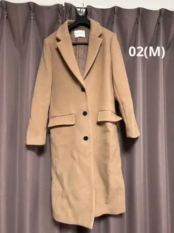 퍼블릭 도쿄 코트 여성용 베이지 카멜 하자품