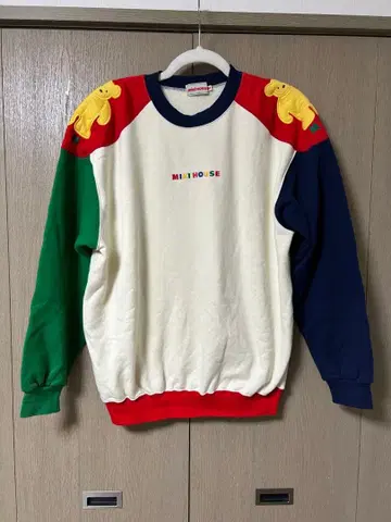 미키하우스 MIKI HOUSE 맨투맨 멀티 컬러 레트로 M