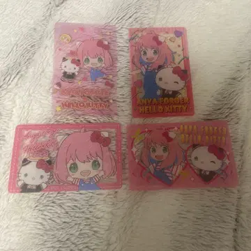 SPY x FAMILY 산리오 캐릭터즈 클리어 카드 아냐 키티