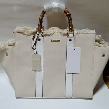 택 포함 새상품 앤드슈에트 핸드백 뱀부 백