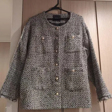 시착만 한 상품, 새상품급 Re:EDIT 트위드 자켓 여성용 L사이즈